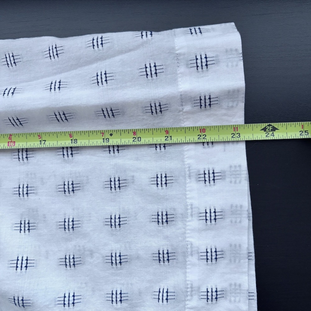 LOFT Crosshatch Smocked Tie-Neck Shell - Picture 8 of 8